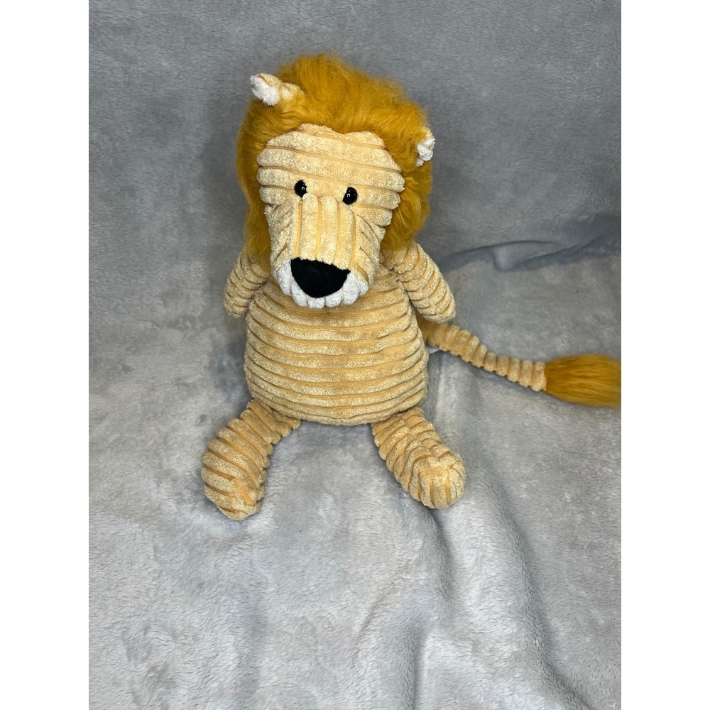 Jellycat Cordy Roy Lion Plush Stuffed Animal Ribbed Texture Yellow Medium 15in